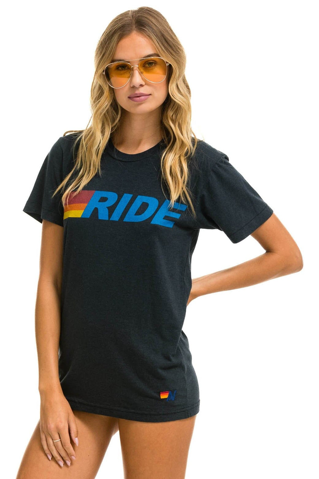 Classic RIDE LOGO TEE - CHARCOAL