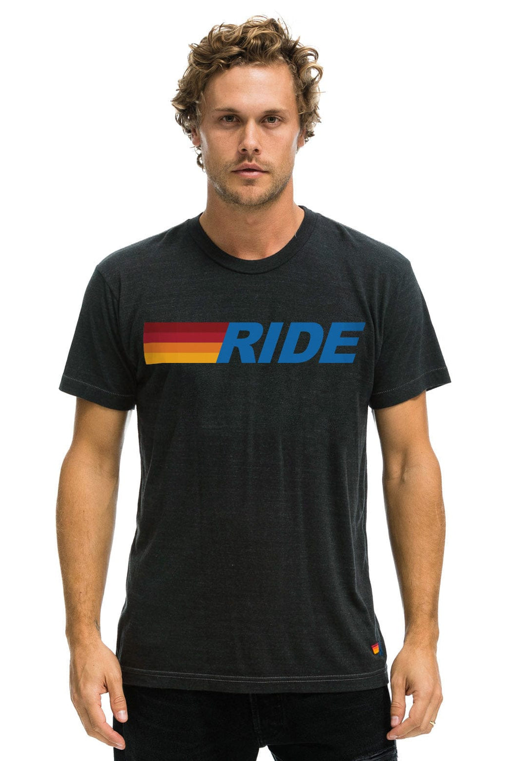 Classic RIDE LOGO TEE - CHARCOAL