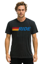 Classic RIDE LOGO TEE - CHARCOAL