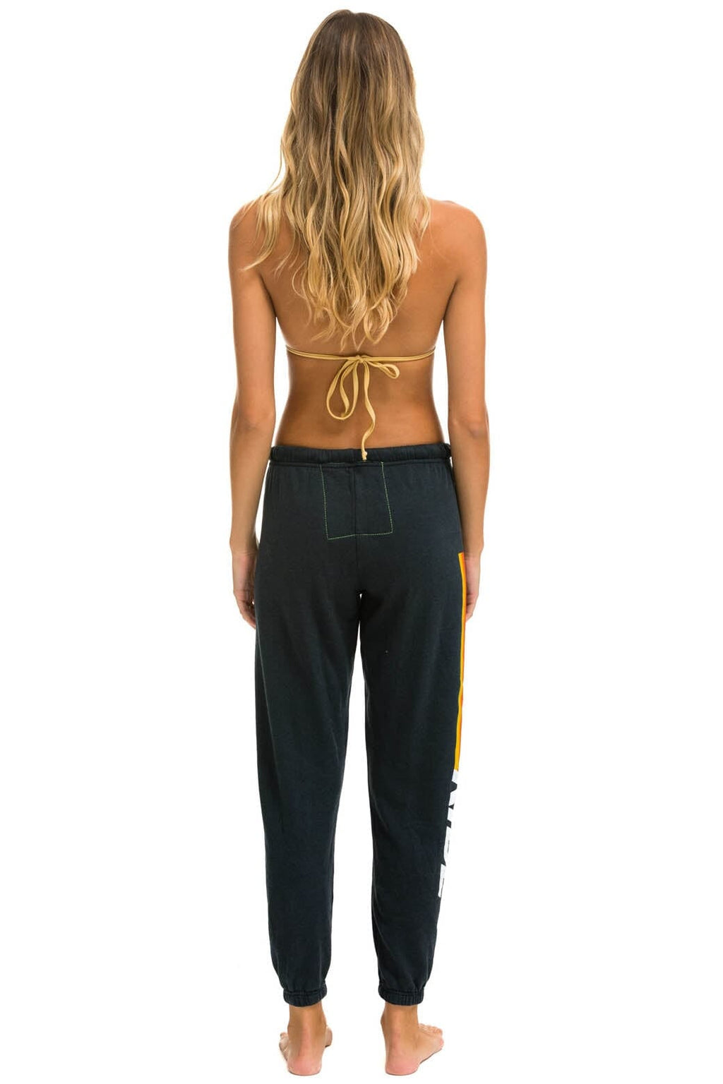 Classic RIDE LOGO WHITE SWEATPANTS - CHARCOAL