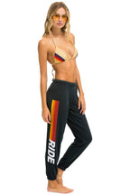 Classic RIDE LOGO WHITE SWEATPANTS - CHARCOAL