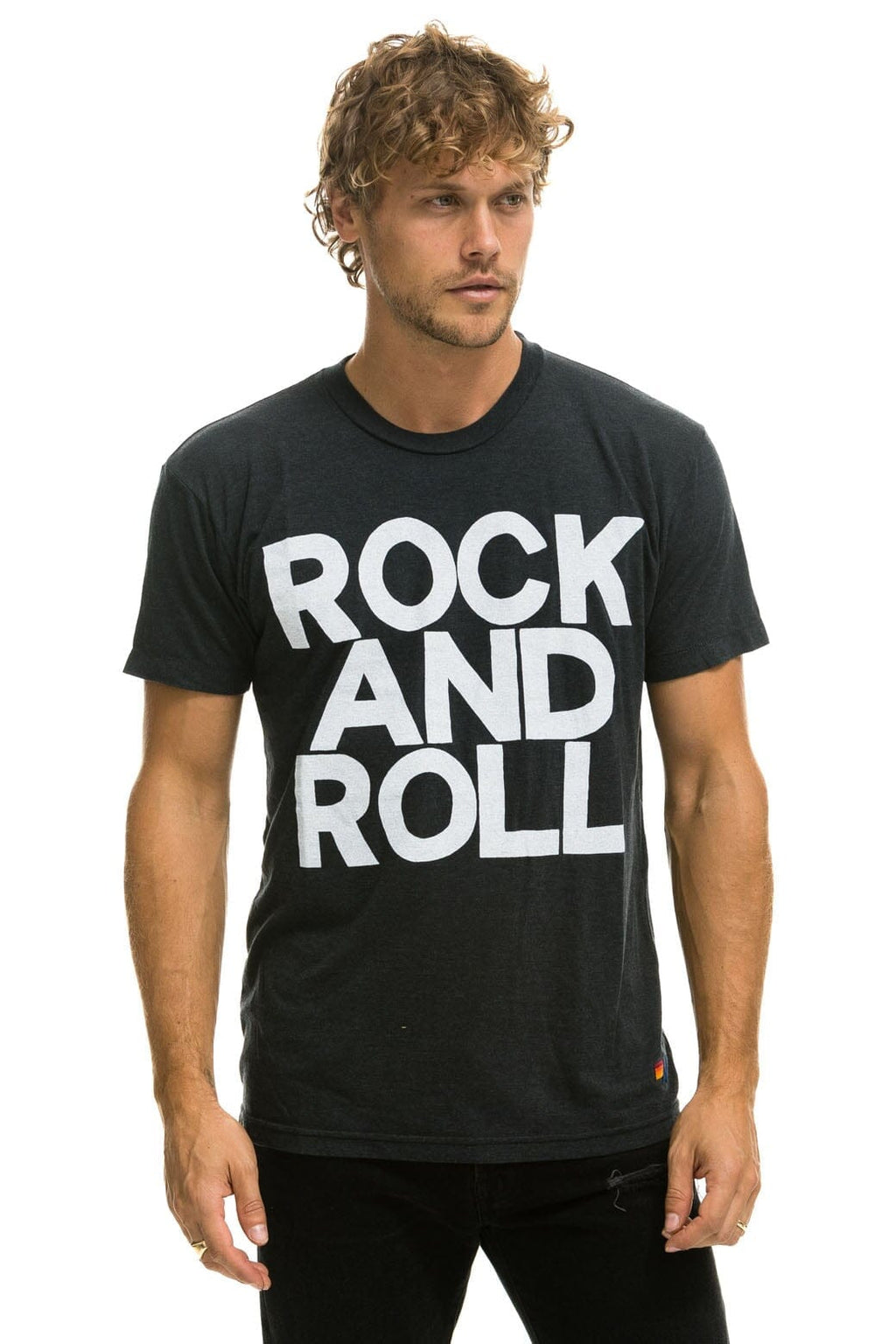 Classic ROCK AND ROLL TEE - CHARCOAL