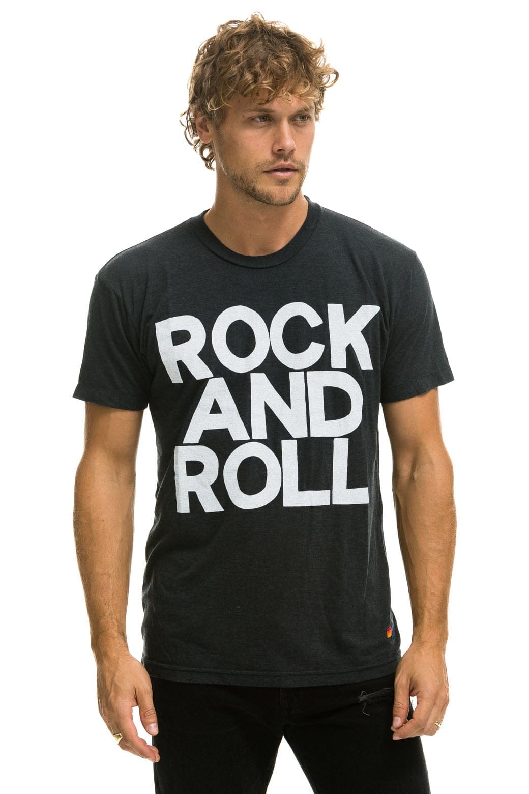 Classic ROCK AND ROLL TEE - CHARCOAL