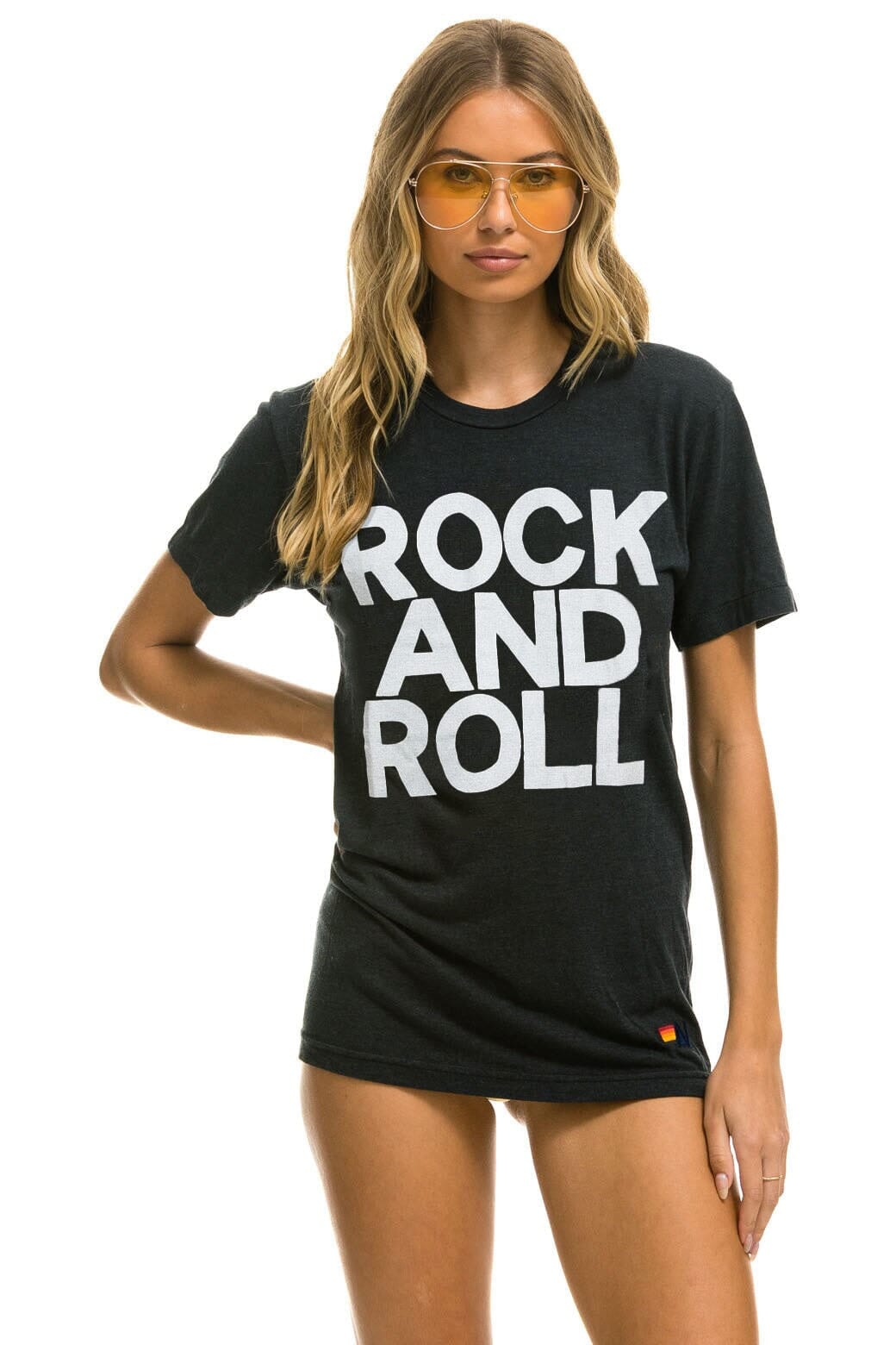 Classic ROCK AND ROLL TEE - CHARCOAL