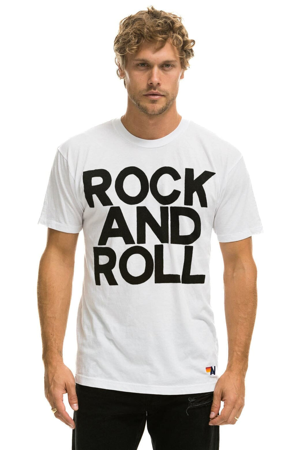 Classic ROCK AND ROLL TEE - WHITE