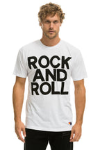 Classic ROCK AND ROLL TEE - WHITE