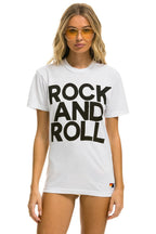 Classic ROCK AND ROLL TEE - WHITE
