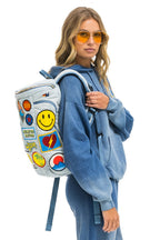 Classic VINTAGE PATCH DENIM PUFFER BACKPACK - SUPER LIGHT VINTAGE