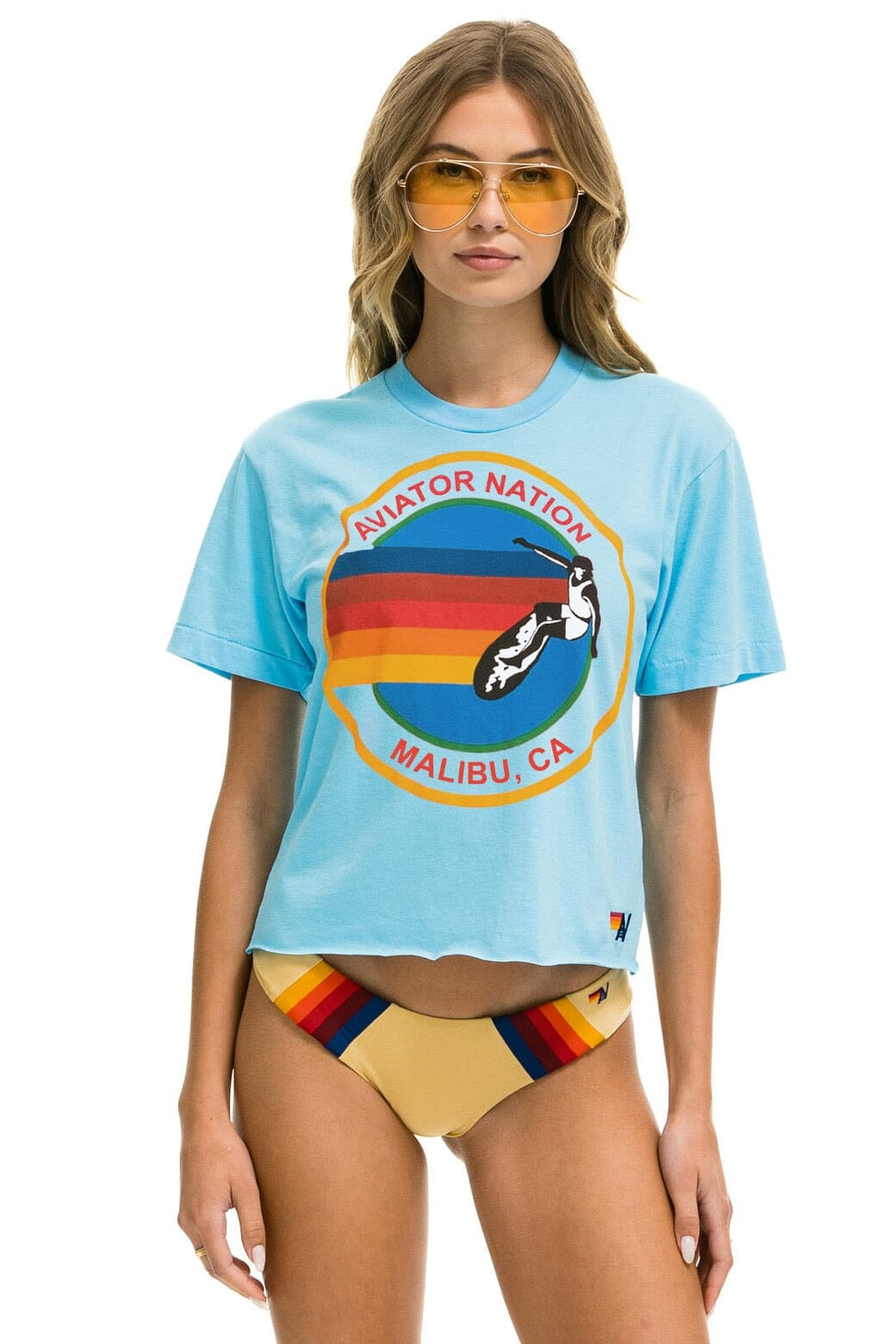 Classic SIGNATURE MALIBU BOYFRIEND TEE - SKY