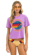 Classic SIGNATURE MIAMI BOYFRIEND TEE - NEON PURPLE