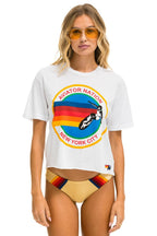 Classic SIGNATURE NEW YORK CITY BOYFRIEND TEE - WHITE