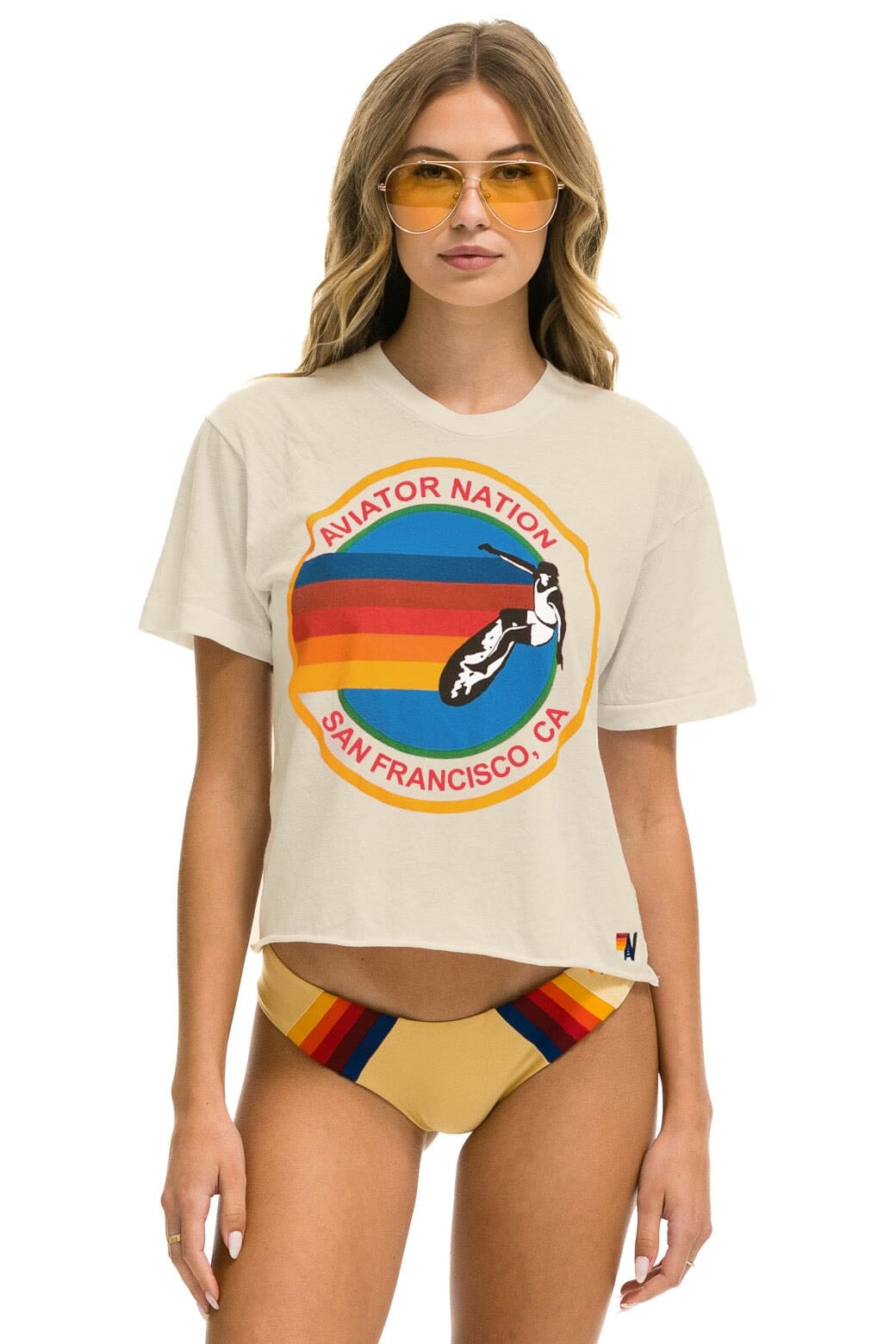 Classic SIGNATURE SF BOYFRIEND TEE - VINTAGE WHITE
