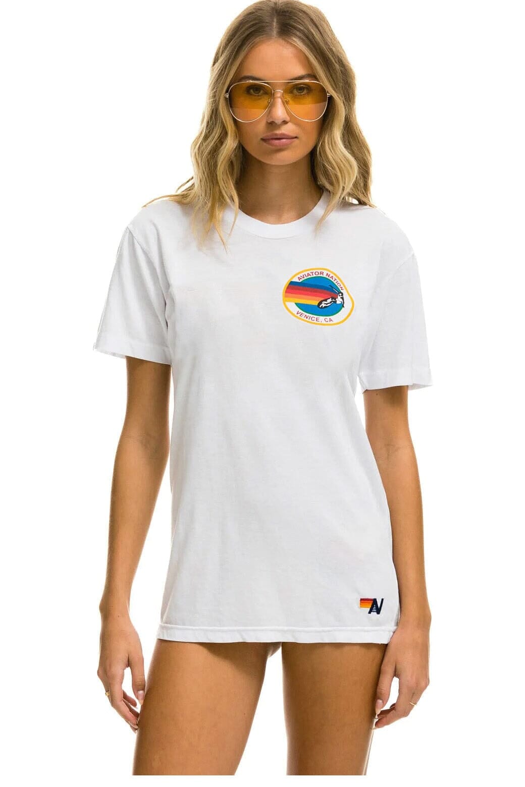 Classic SIGNATURE SMALL VENICE CIRCLE TEE - WHITE