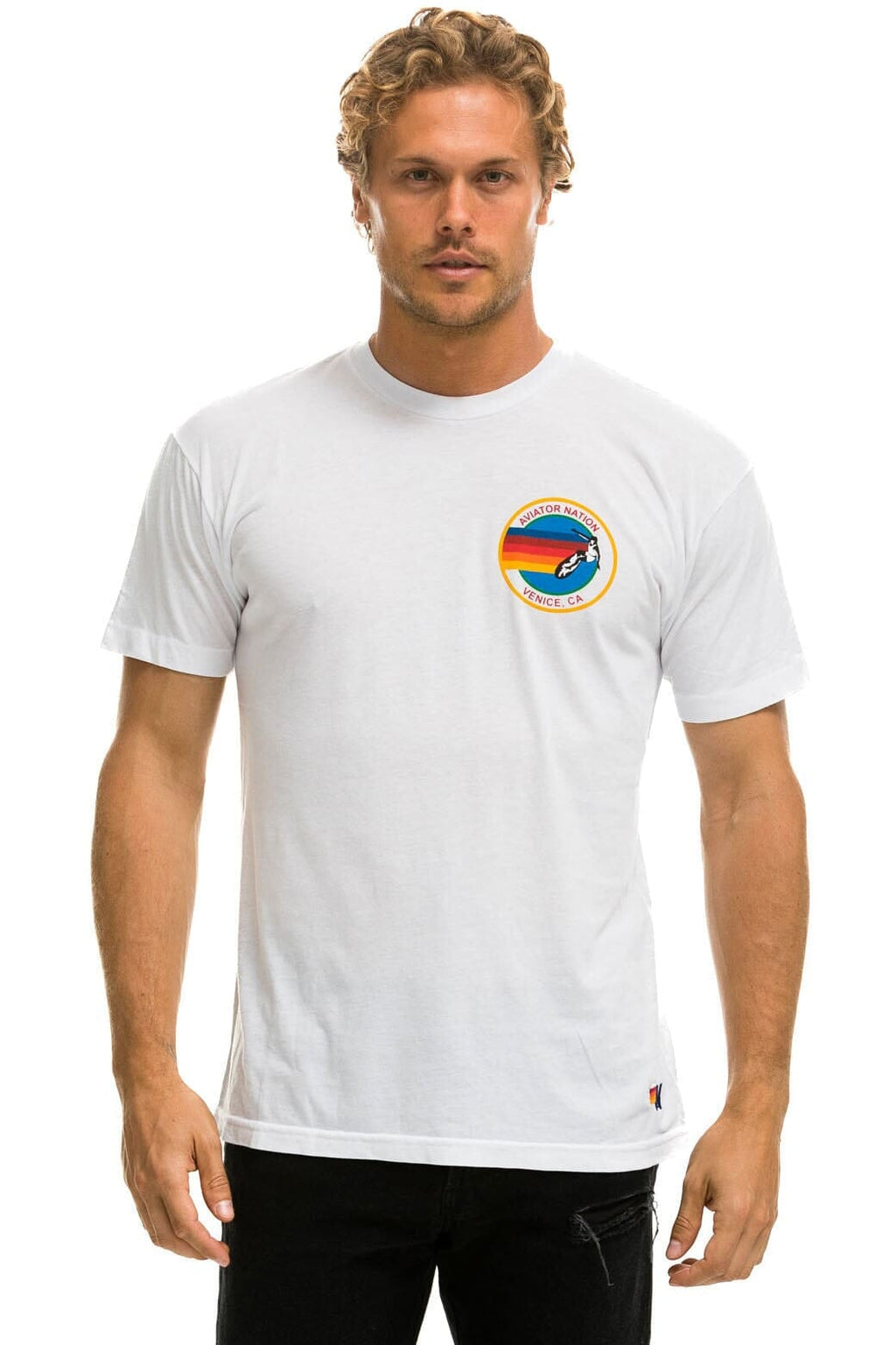 Classic SIGNATURE SMALL VENICE CIRCLE TEE - WHITE