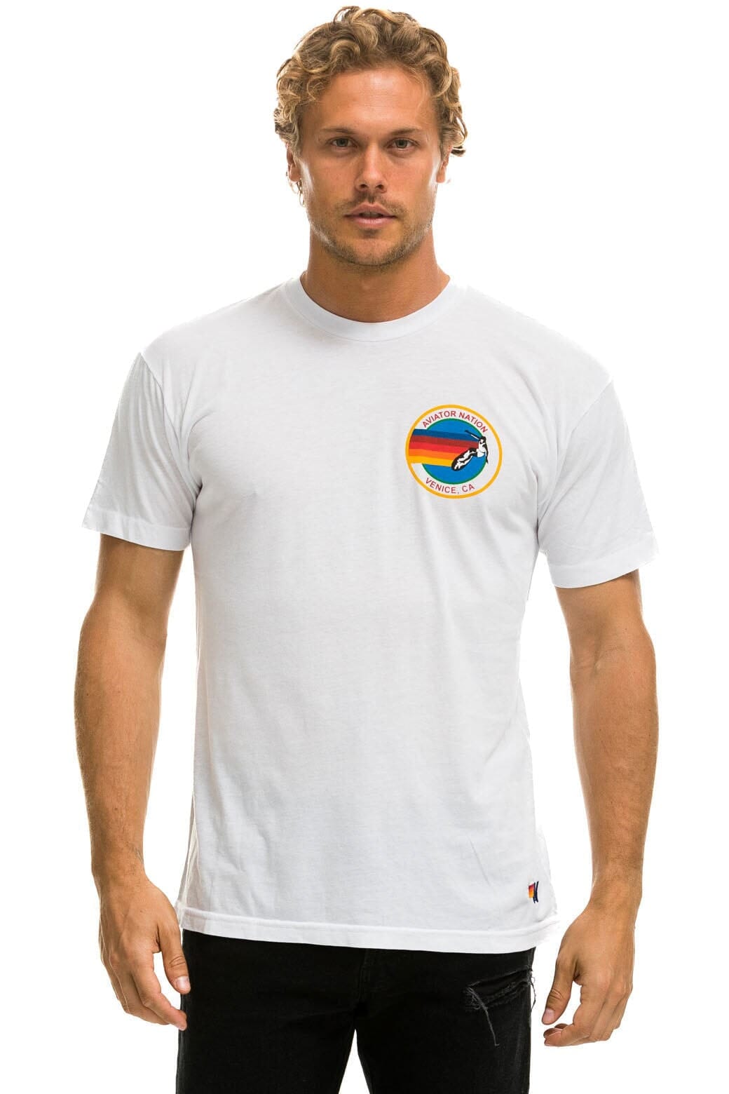 Classic SIGNATURE SMALL VENICE CIRCLE TEE - WHITE