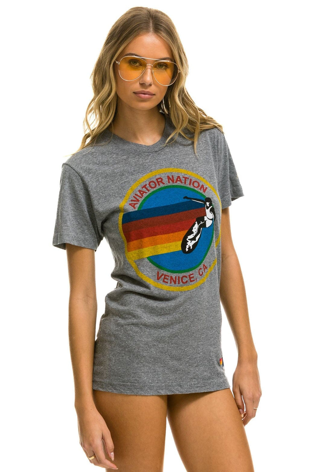 Classic SIGNATURE VENICE TEE - HEATHER GREY