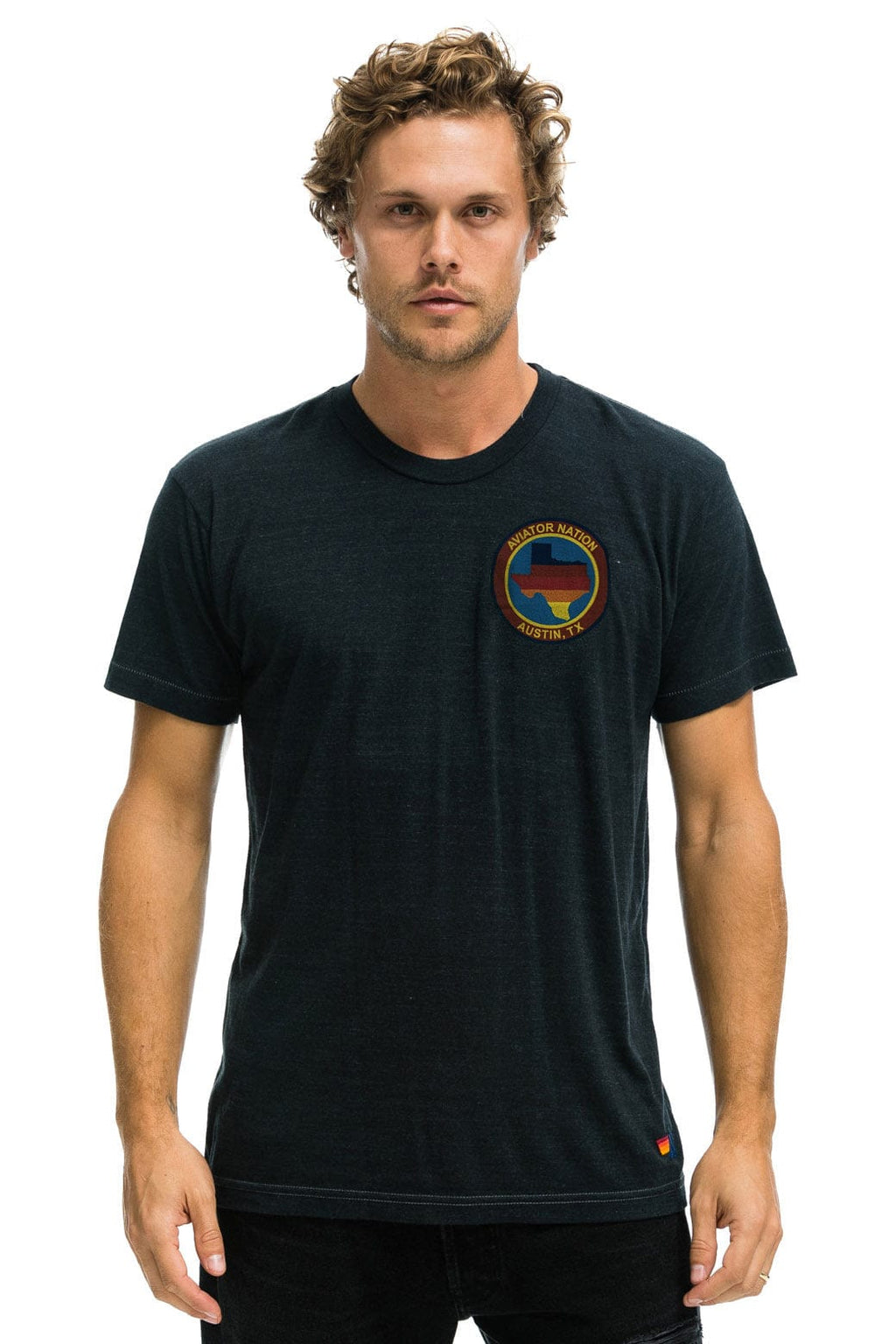 Classic SIGNATURE TEXAS SMALL LOGO TEE - CHARCOAL