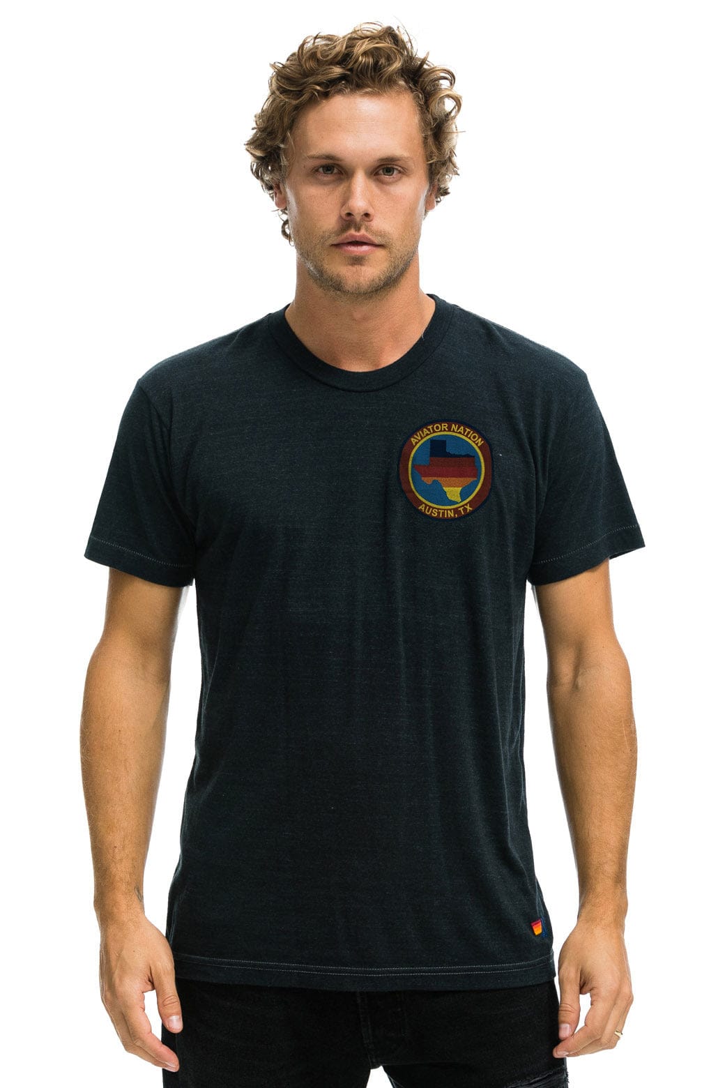 Classic SIGNATURE TEXAS SMALL LOGO TEE - CHARCOAL