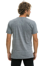 Classic SMILEY 2 CREW TEE - HEATHER GREY