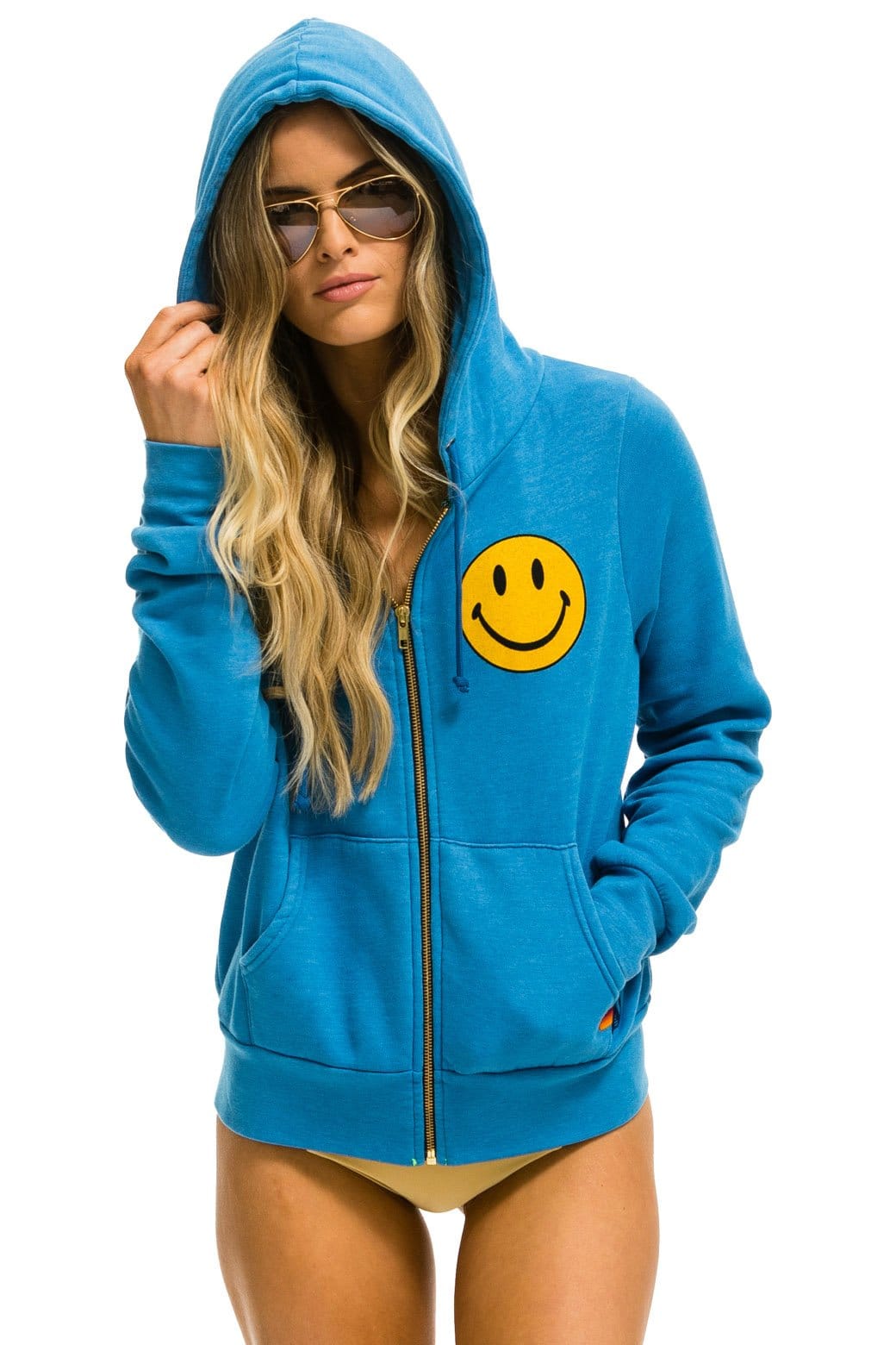 Classic SMILEY 2 HOODIE - OCEAN