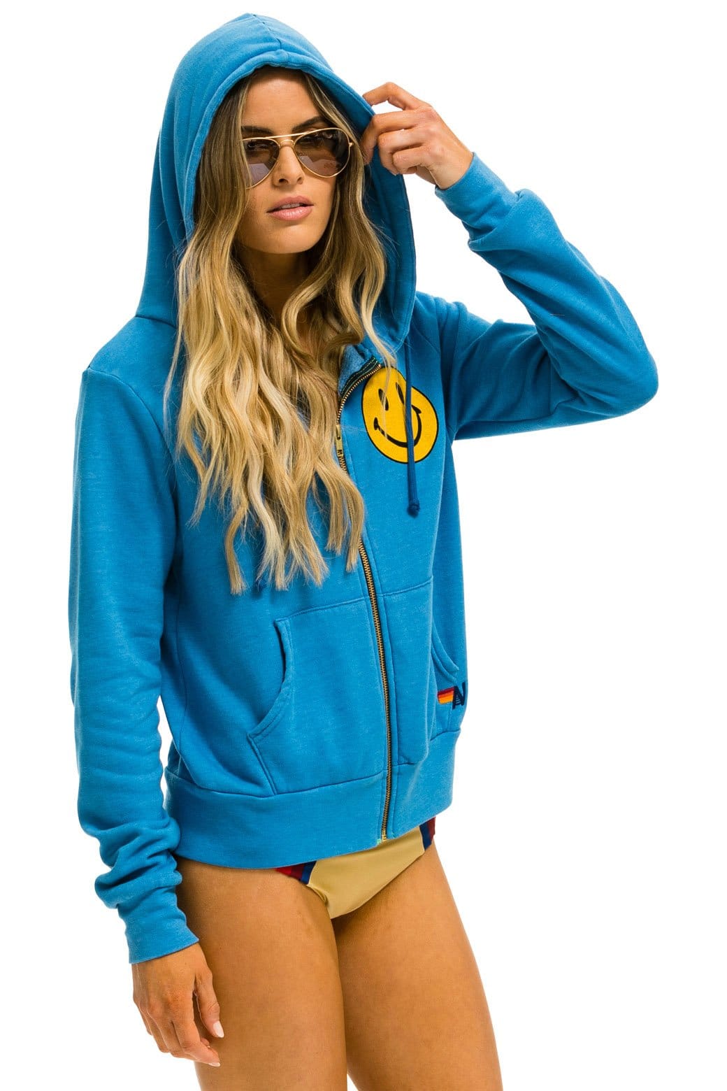 Classic SMILEY 2 HOODIE - OCEAN