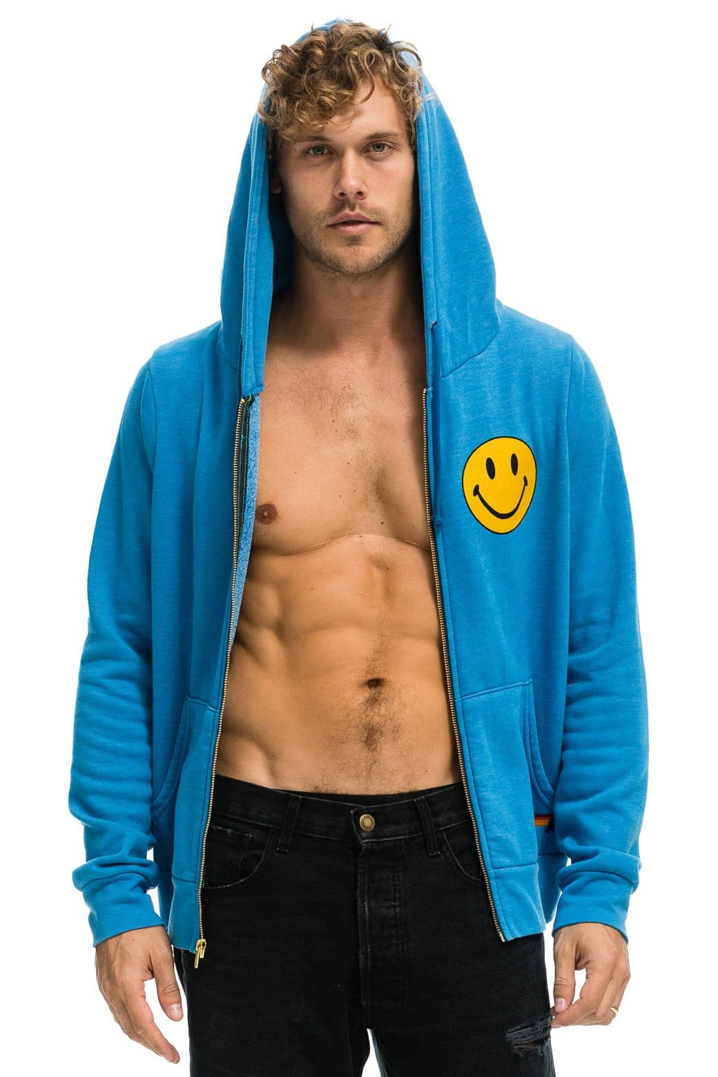Classic SMILEY 2 HOODIE - OCEAN