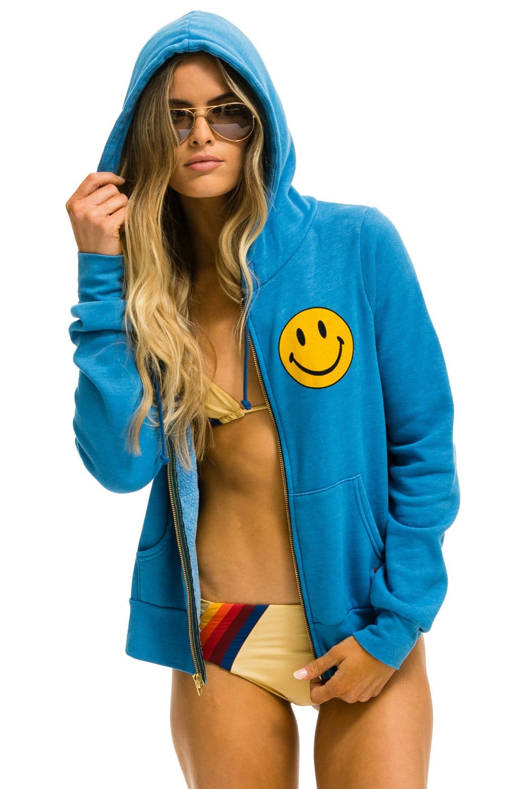 Classic SMILEY 2 HOODIE - OCEAN
