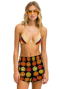 Classic SMILEY BINGO WOMENS LOUNGER SHORT - BLACK