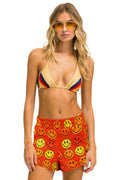 Classic SMILEY BINGO WOMENS LOUNGER SHORT - RED