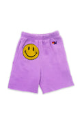 Classic SMILEY KIDS SWEATSHORTS - NEON PURPLE