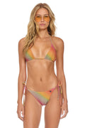 Classic SPARKLE TURKS SIDE TIE CHEEKY BIKINI BOTTOMS - RAINBOW