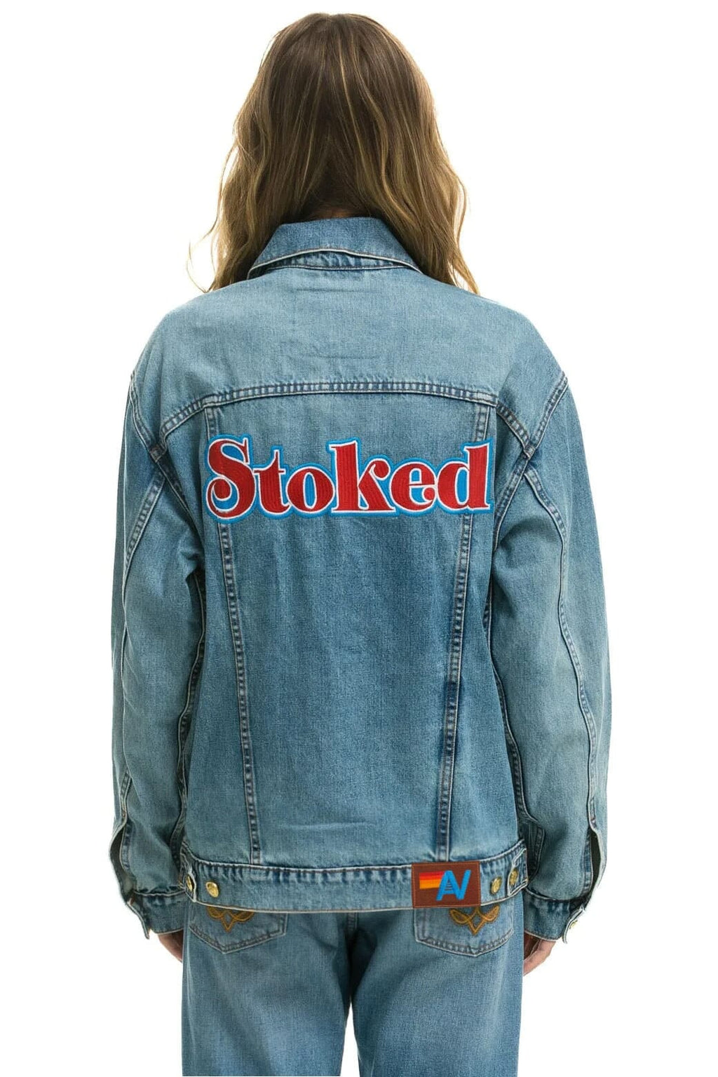 Classic STOKED OVERSIZED CONCERT DENIM JACKET - VINTAGE