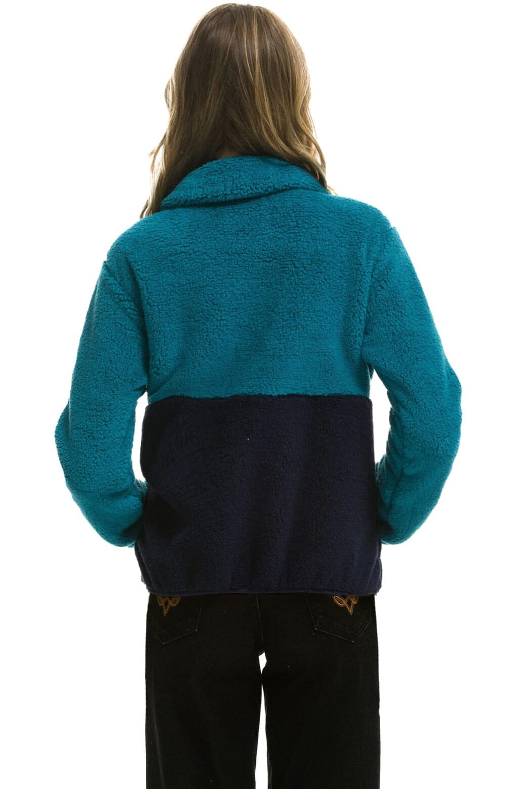 Classic TEDDY APRES HALF ZIP COLOR BLOCK JACKET - CAPRI