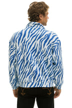 Classic TIGER FLEECE UNISEX HALF ZIP JACKET - BLUE TIGER