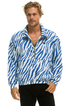 Classic TIGER FLEECE UNISEX HALF ZIP JACKET - BLUE TIGER