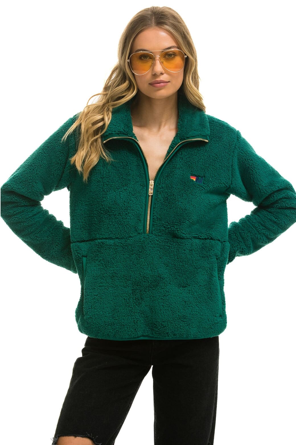 Classic TEDDY UNISEX HALF ZIP JACKET - AMAZON
