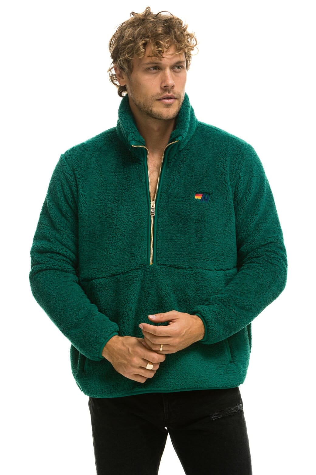 Classic TEDDY UNISEX HALF ZIP JACKET - AMAZON