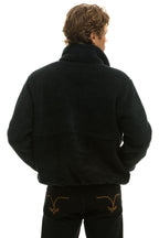 Classic TEDDY UNISEX HALF ZIP JACKET - BLACK