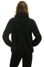 Classic TEDDY UNISEX HALF ZIP JACKET - BLACK