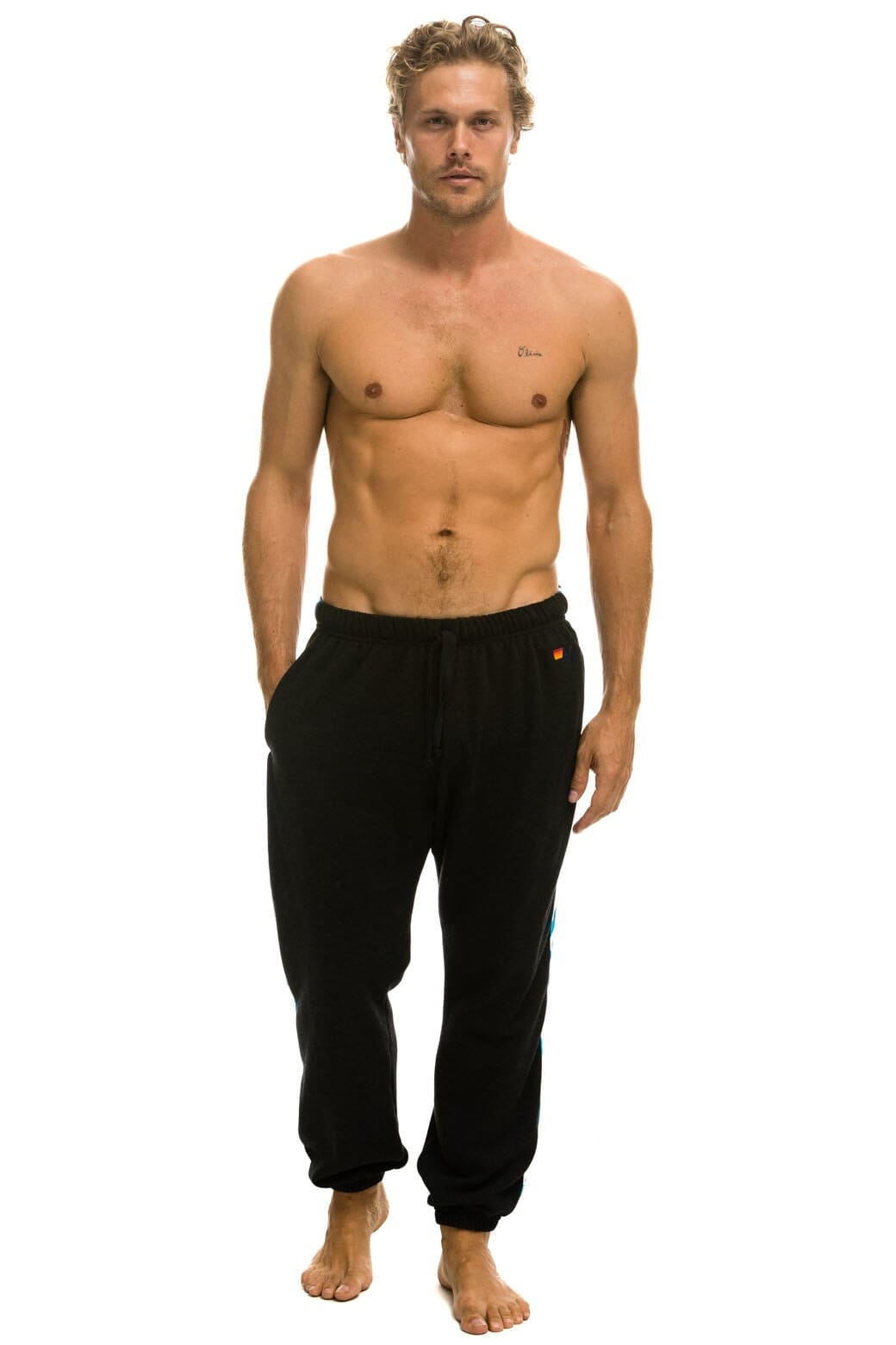 Classic TIGER STRIPE SWEATPANTS - BLACK BLUE TIGER