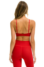 Classic TRIANGLE ADJUSTABLE WOMENS SPORTS BRA - CHERRY
