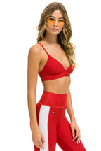 Classic TRIANGLE ADJUSTABLE WOMENS SPORTS BRA - CHERRY