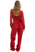 Classic UNISEX CORDUROY FLIGHT SUIT - CHERRY