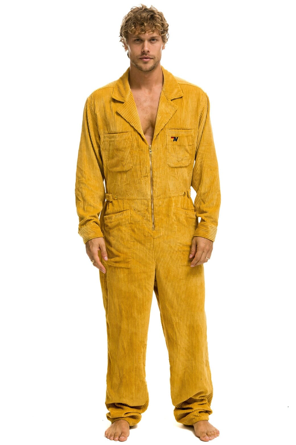 Classic UNISEX CORDUROY FLIGHT SUIT - HONEY