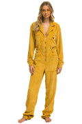 Classic UNISEX CORDUROY FLIGHT SUIT - HONEY