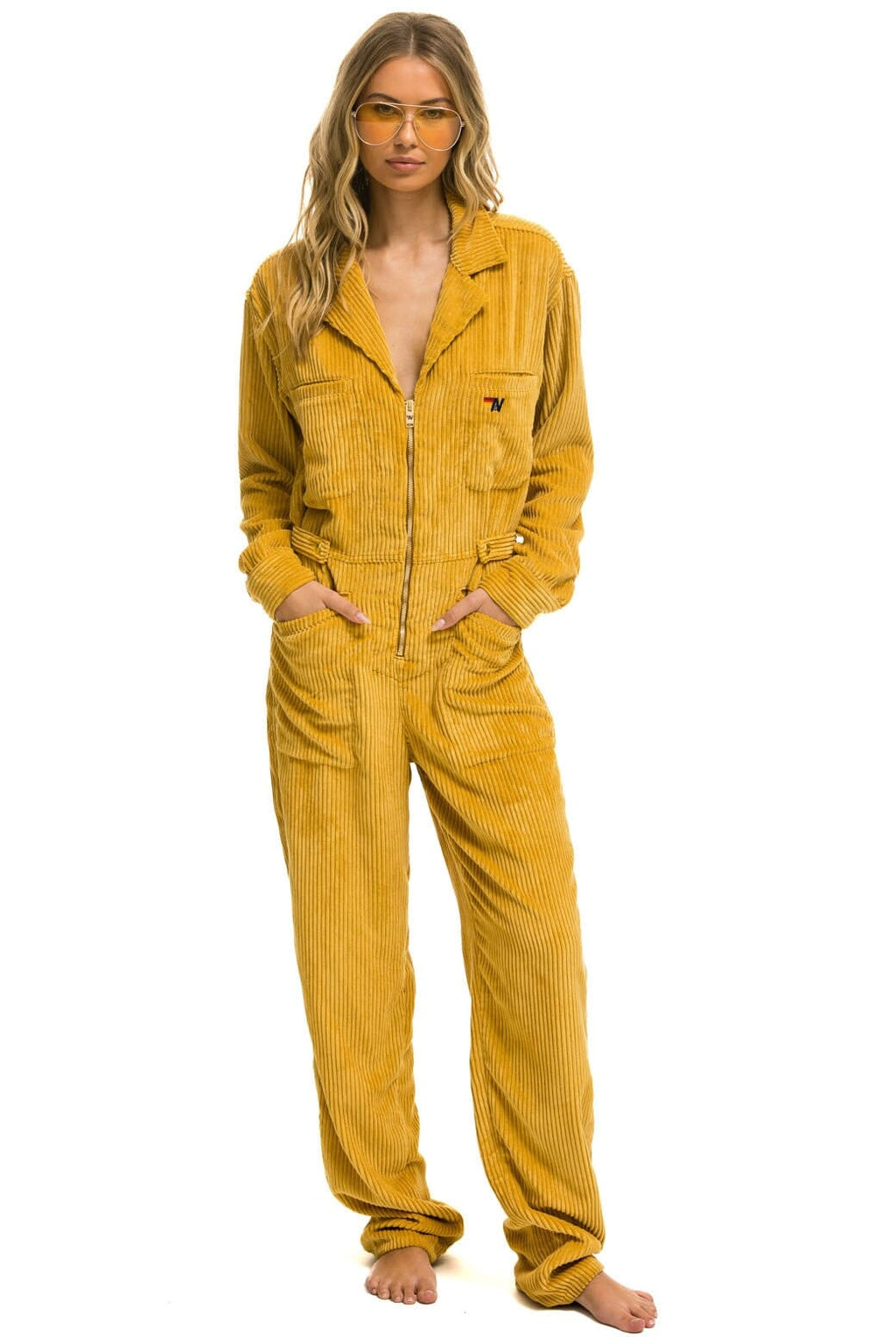 Classic UNISEX CORDUROY FLIGHT SUIT - HONEY