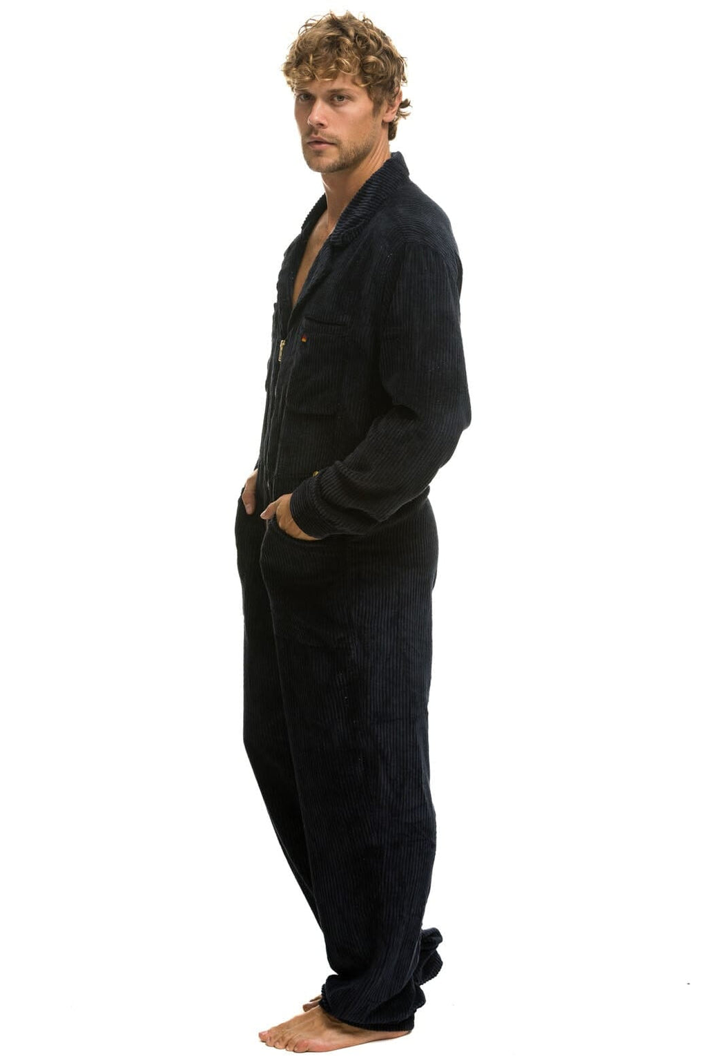Classic UNISEX CORDUROY FLIGHT SUIT - NAVY