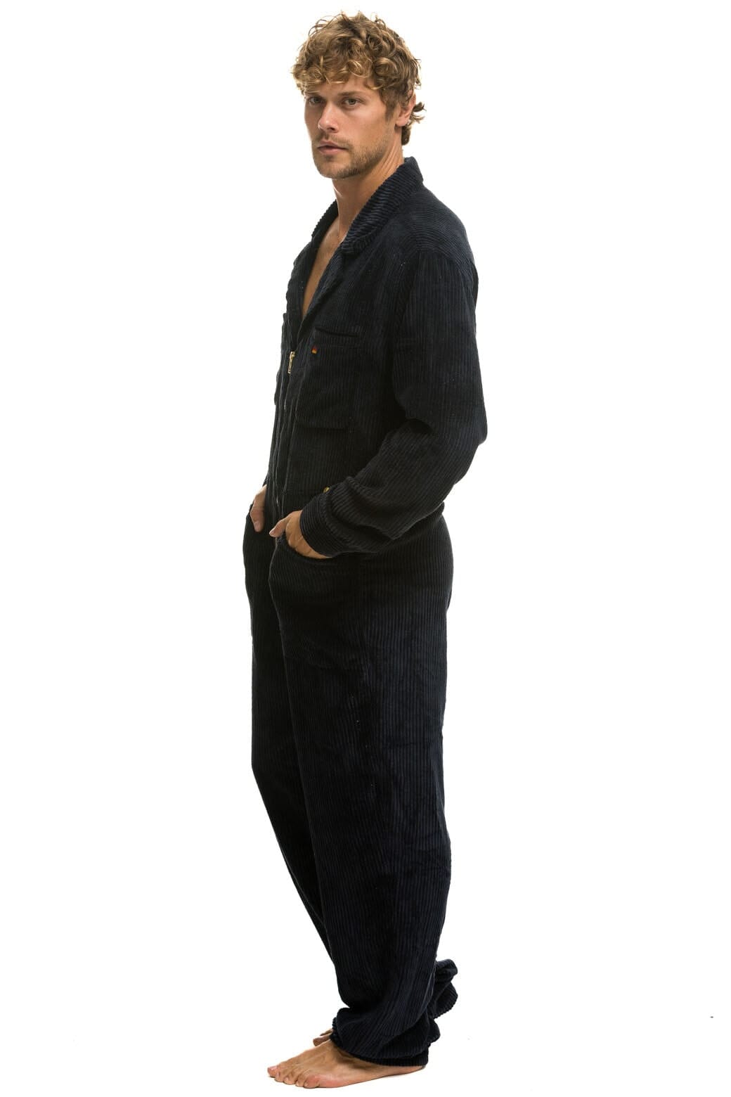 Classic UNISEX CORDUROY FLIGHT SUIT - NAVY