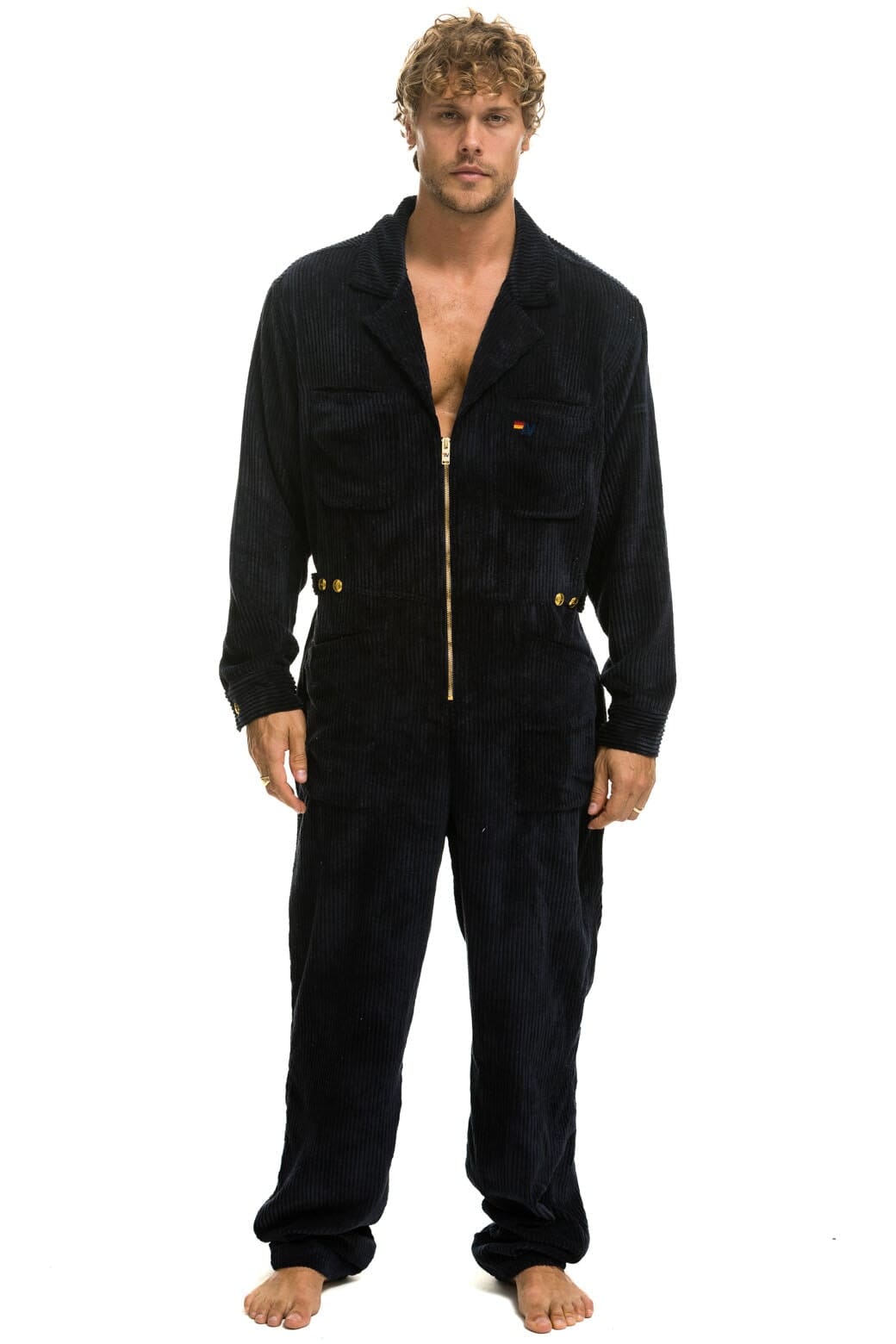Classic UNISEX CORDUROY FLIGHT SUIT - NAVY