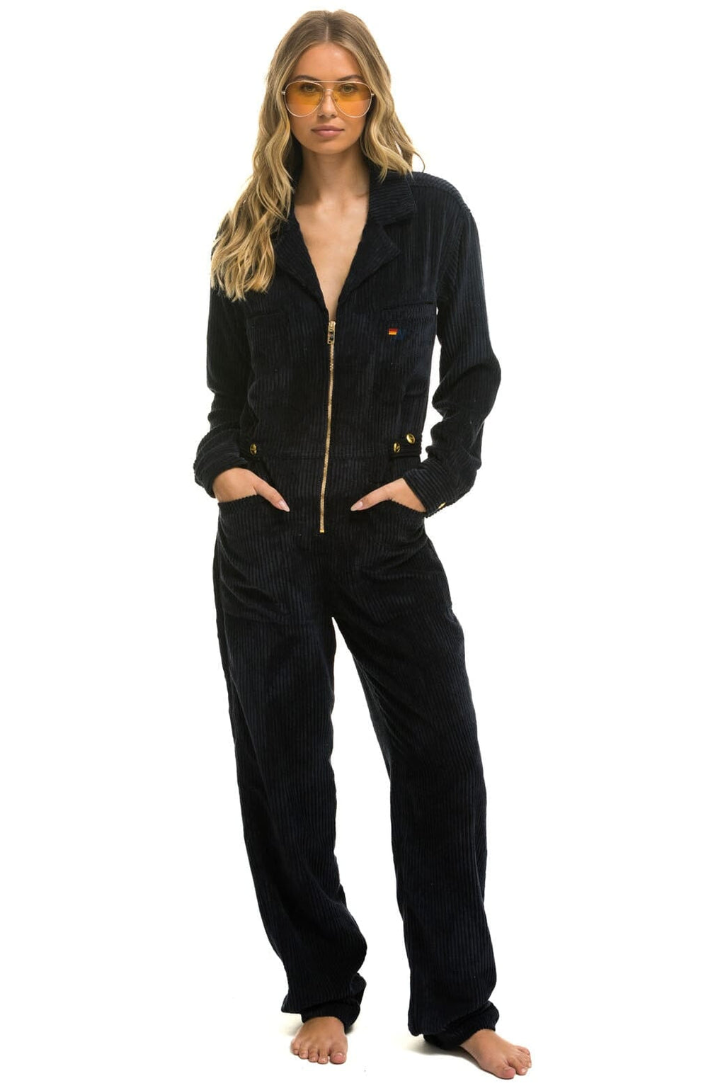 Classic UNISEX CORDUROY FLIGHT SUIT - NAVY